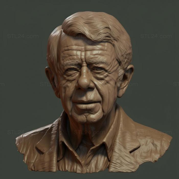 Famous (Jimmy Carter 2, 3DFMS_7781) 3D models for cnc
